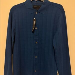 Edgar A Blue Dress Shirt for Men